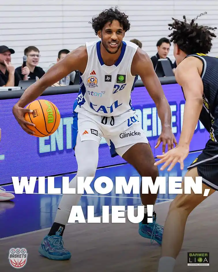 Image from SBB Baskets: Erster Zugang für die Pro A! 🔥 Die SBB Baskets haben Alieu Ceesay v...