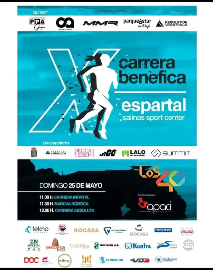 Image from Ayuntamiento de Castrillón: 🏃♀️🏃🏃♂️ Este domingo se celebra la X Carrera Benéfica Espartal Sp...