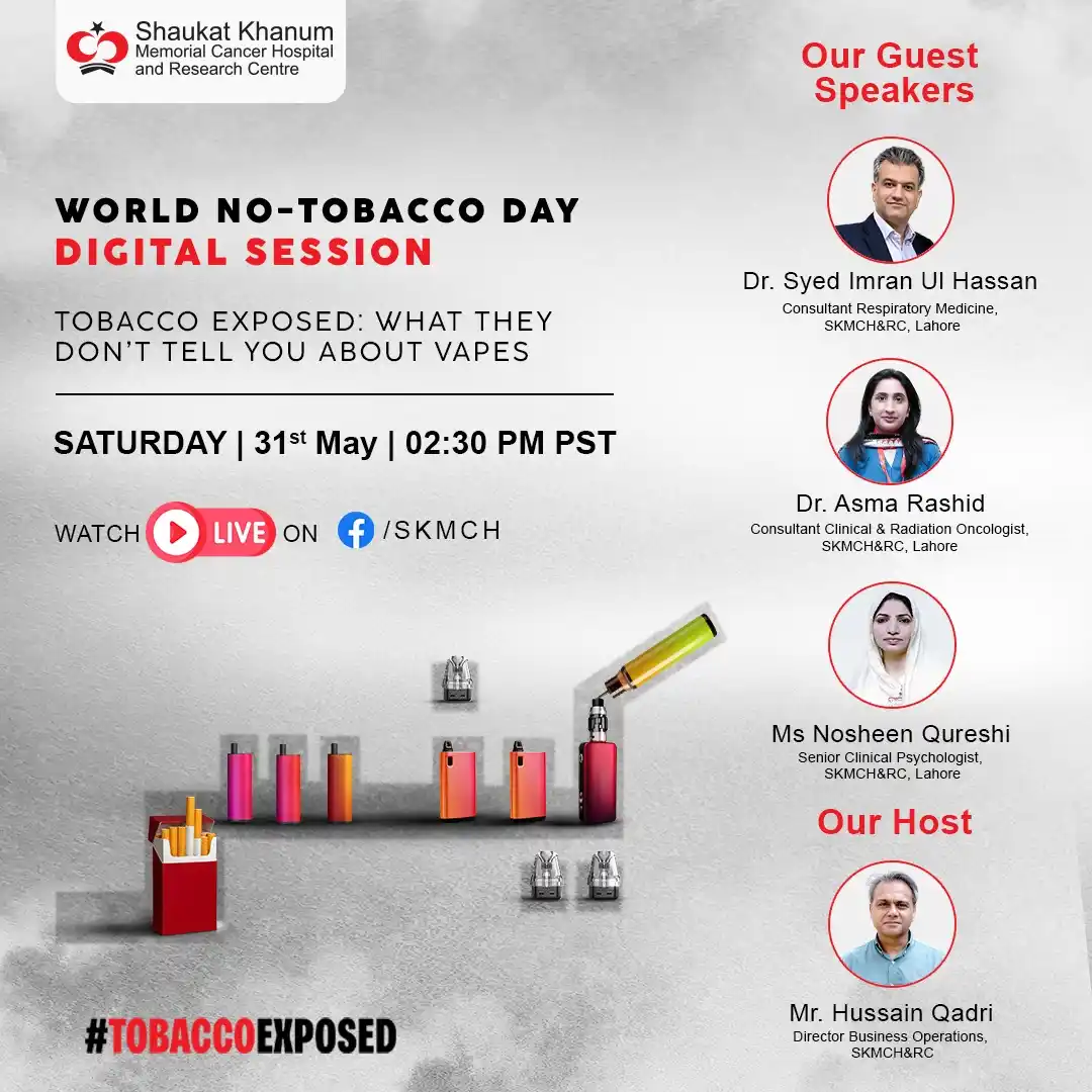 Image from Shaukat Khanum Memorial Cancer Hospital and Research Centre: Few hours to go! Join us live on Facebook for our digital session on W...