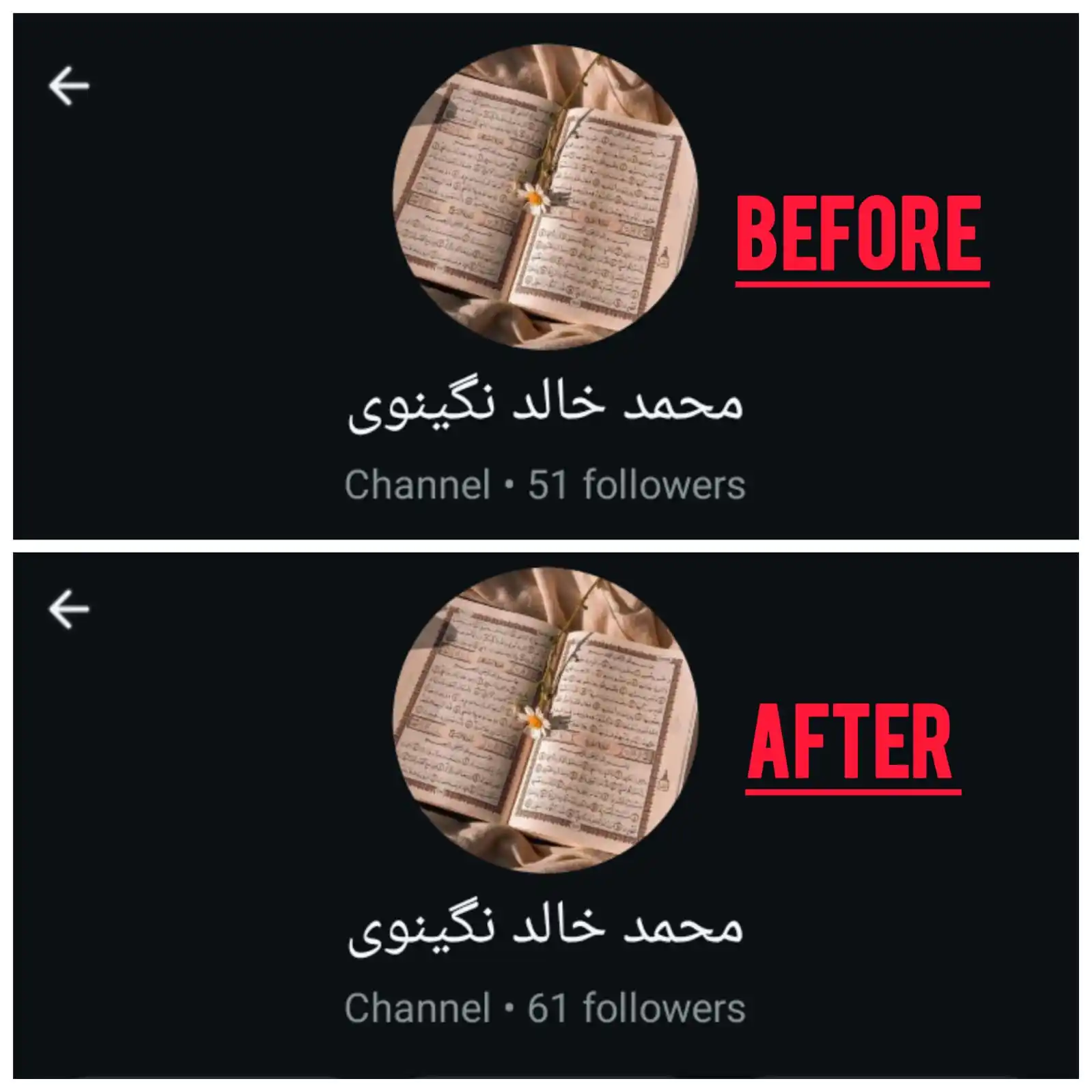 "Armani's Social Media Services" post