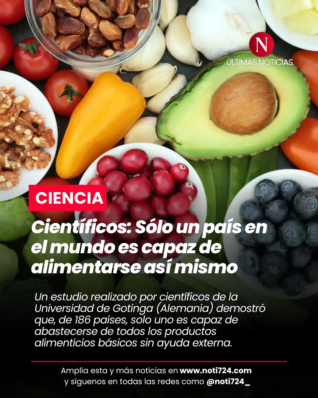 Image from Noti724 | Últimas noticias: 🌱 Guyana es el único país del mundo que puede alimentarse 100 % sin i...