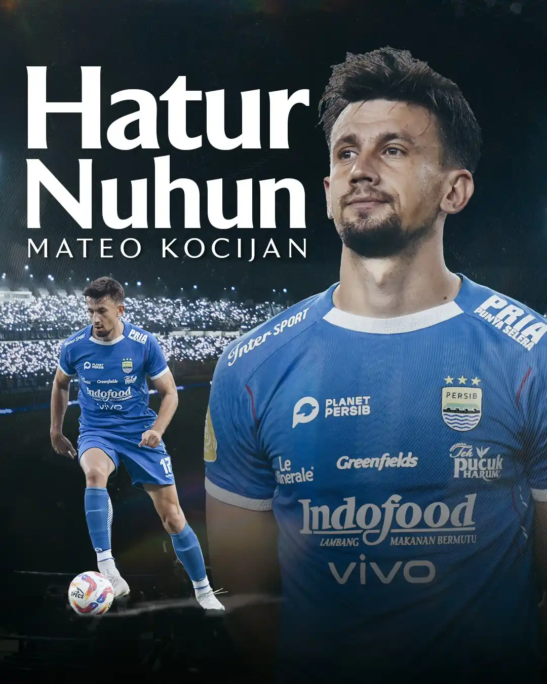 Image from PERSIB: Hatur nuhun Mateo Kocijan. Sukses untuk perjalanan kariermu selanjutny...