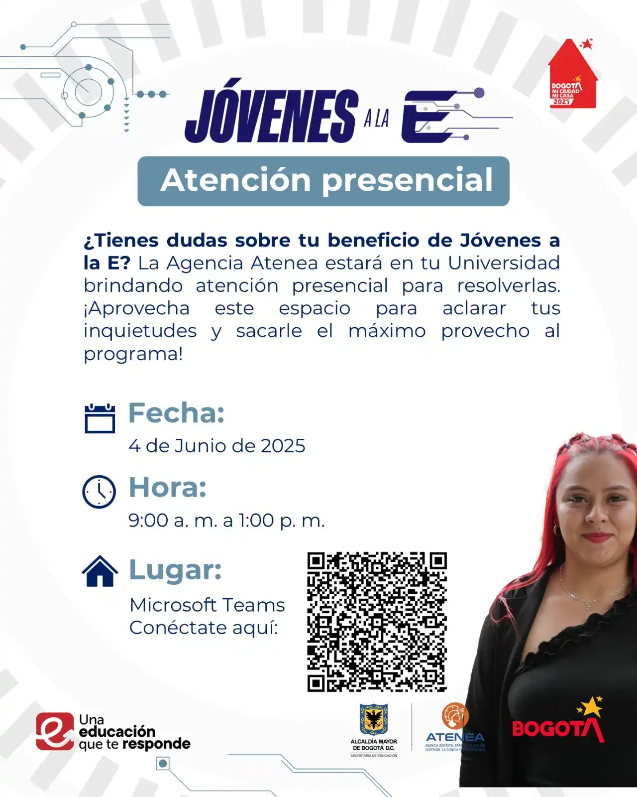 Image from CASA UR: *¡Hola, Rosaristas!*   Mañana *Atenea* con *Jóvenes a la E*, estará di...