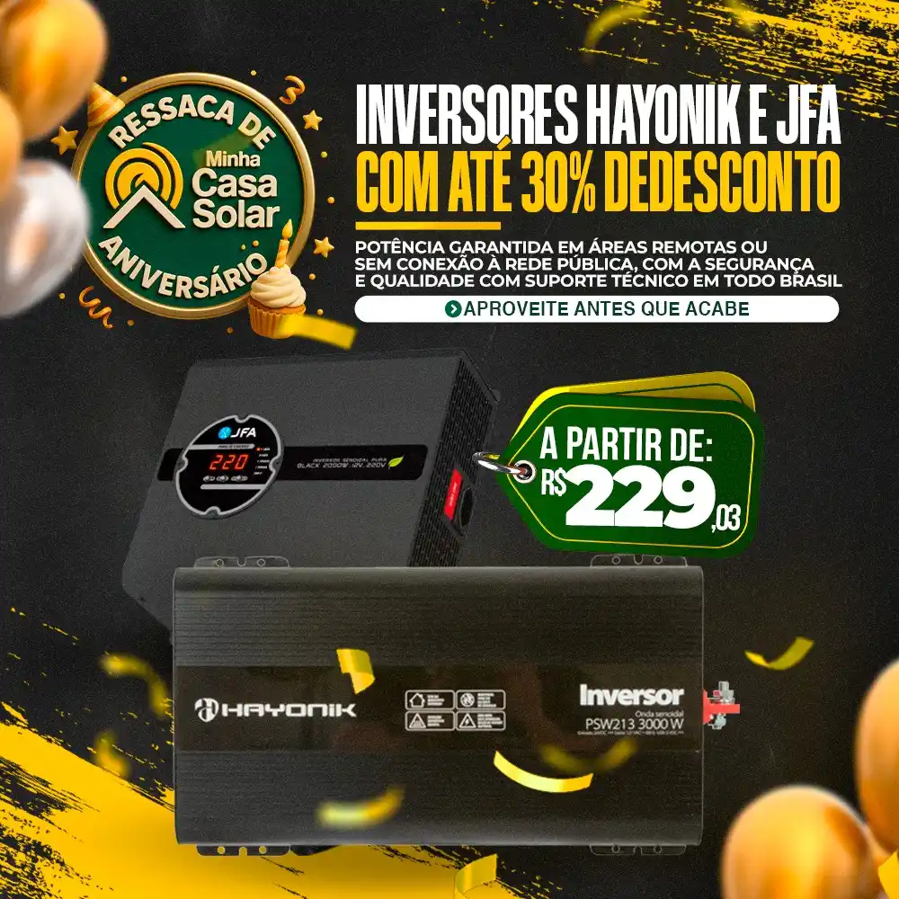 Image from Minha Casa Solar: Inversores Hayonik e JFA com até 30% OFF! Se você precisa de energia ...