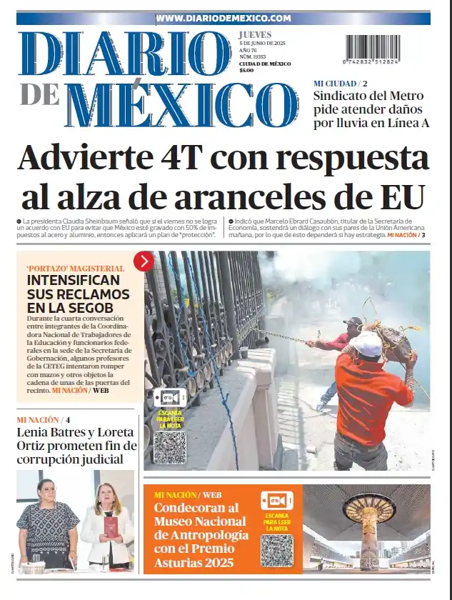 Image from Diario de México: 📰 Lo más relevante de hoy en Diario de México | Jueves 5 de octubre d...