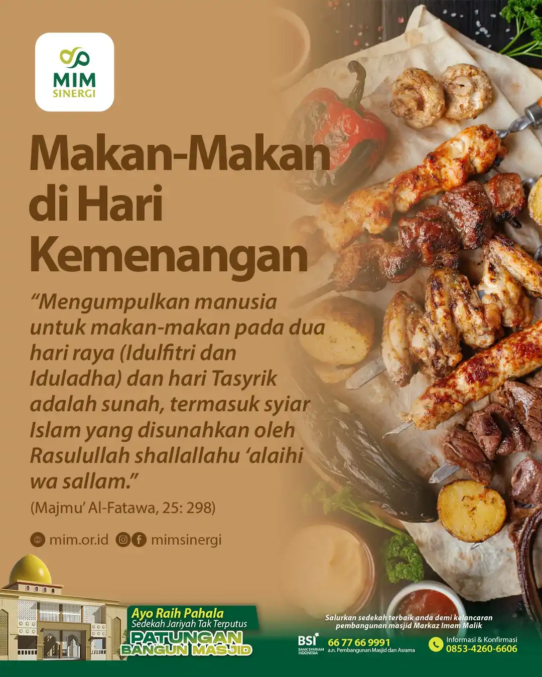 Image from Markaz Imam Malik: *Makan-Makan di Hari Kemenangan* _"Mengumpulkan manusia untuk makan-m...