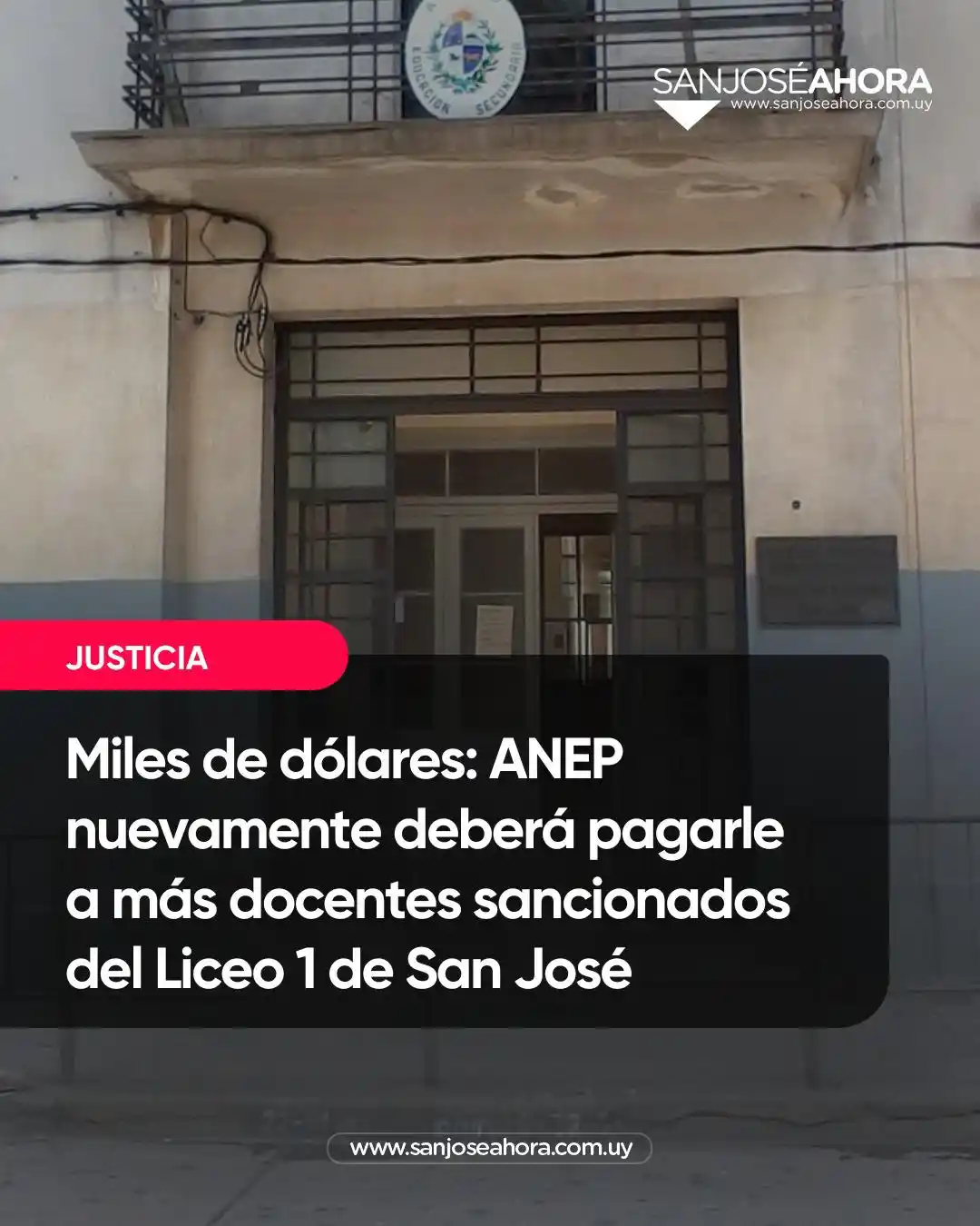 Image from San José Ahora : 💵 *Miles de dólares: ANEP nuevamente deberá pagarle a más docentes sa...