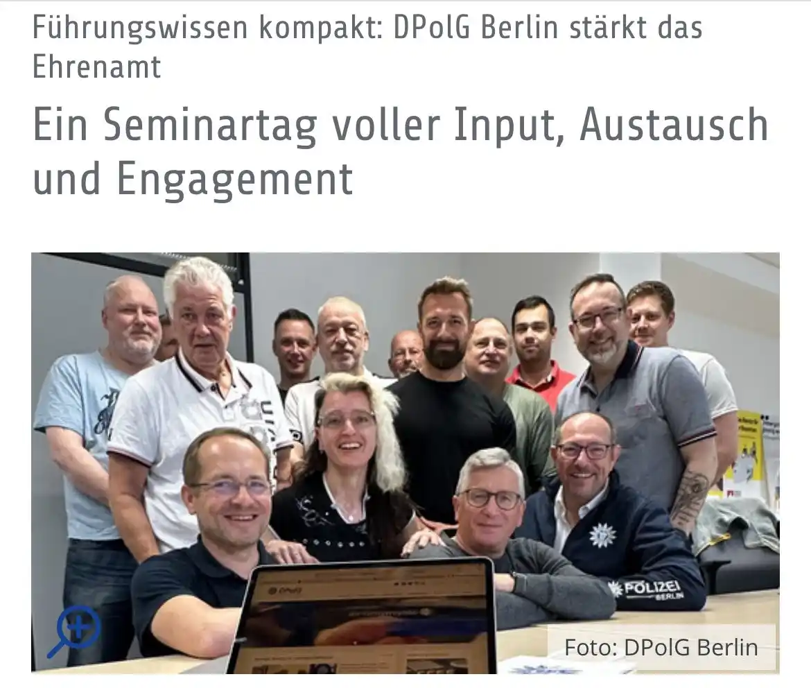 Image from DPolG Berlin: Mit klaren Botschaften und echtem Austausch gestaltete die DPolG Berli...