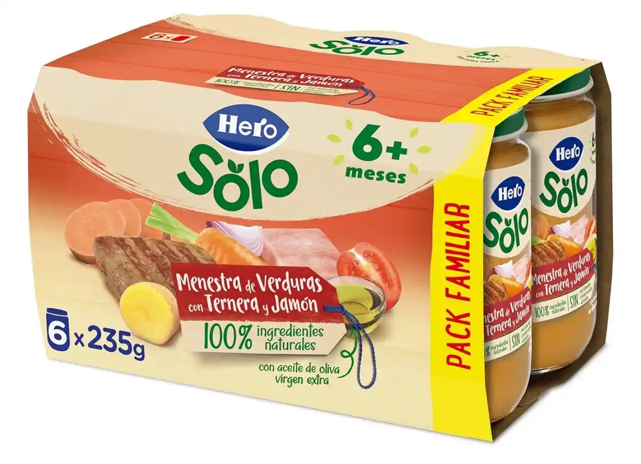 Image from Súper Ofertas Peques: ✴️Oferta 3x2 ✴️ Pack de tarritos de Menestra de verduras con ternera y...