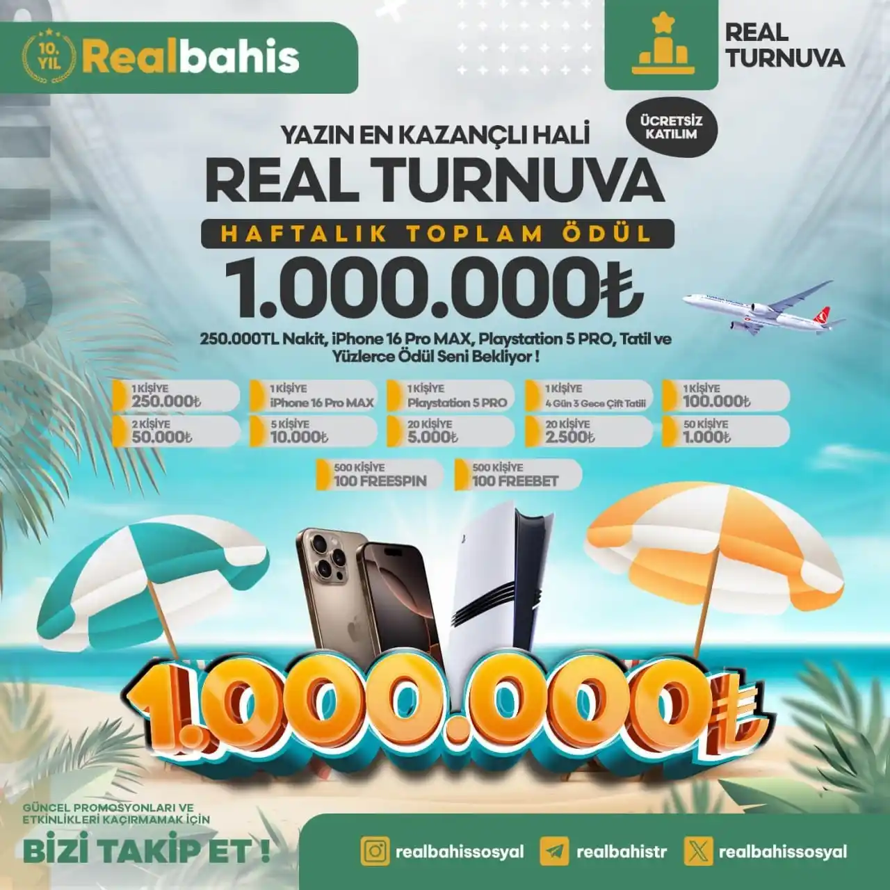 Image from Realbahis: 🎉 Real Turnuva Yaza Özel Yenilenen Ödülleri ile Devam Ediyor! 🎮 🏆 ...