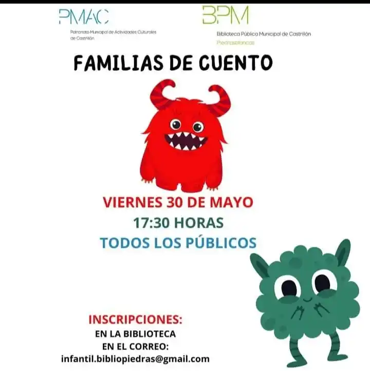 Image from Ayuntamiento de Castrillón: 📚📚📖 Sesiones de cuentacuentos previstas esta semana en las bibliote...
