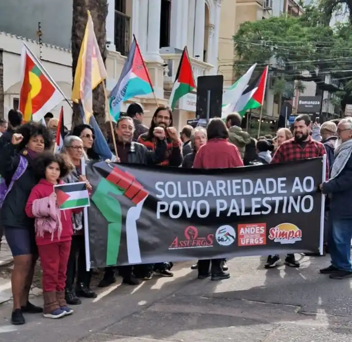 Image from 📣 Canal de Notícias SIMPA: *SIMPA PARTICIPA DE MOBILIZAÇÃO PELO FIM DO GENOCÍDIO DO POVO PALESTIN...