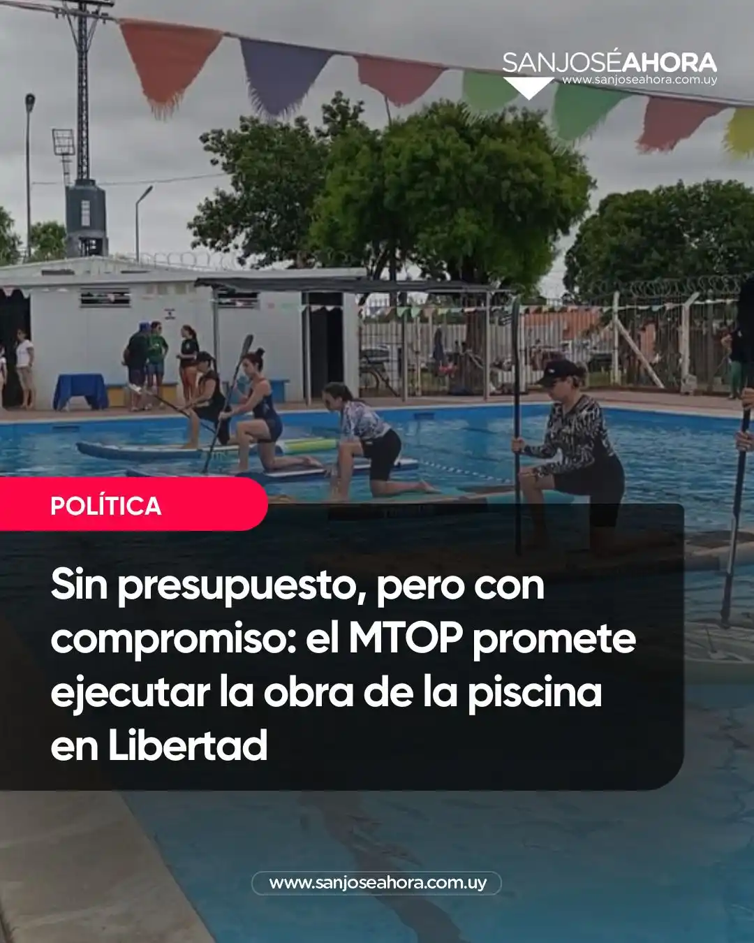 Image from San José Ahora : 🏊🏻♀️ *Sin presupuesto, pero con compromiso: el MTOP promete ejecuta...