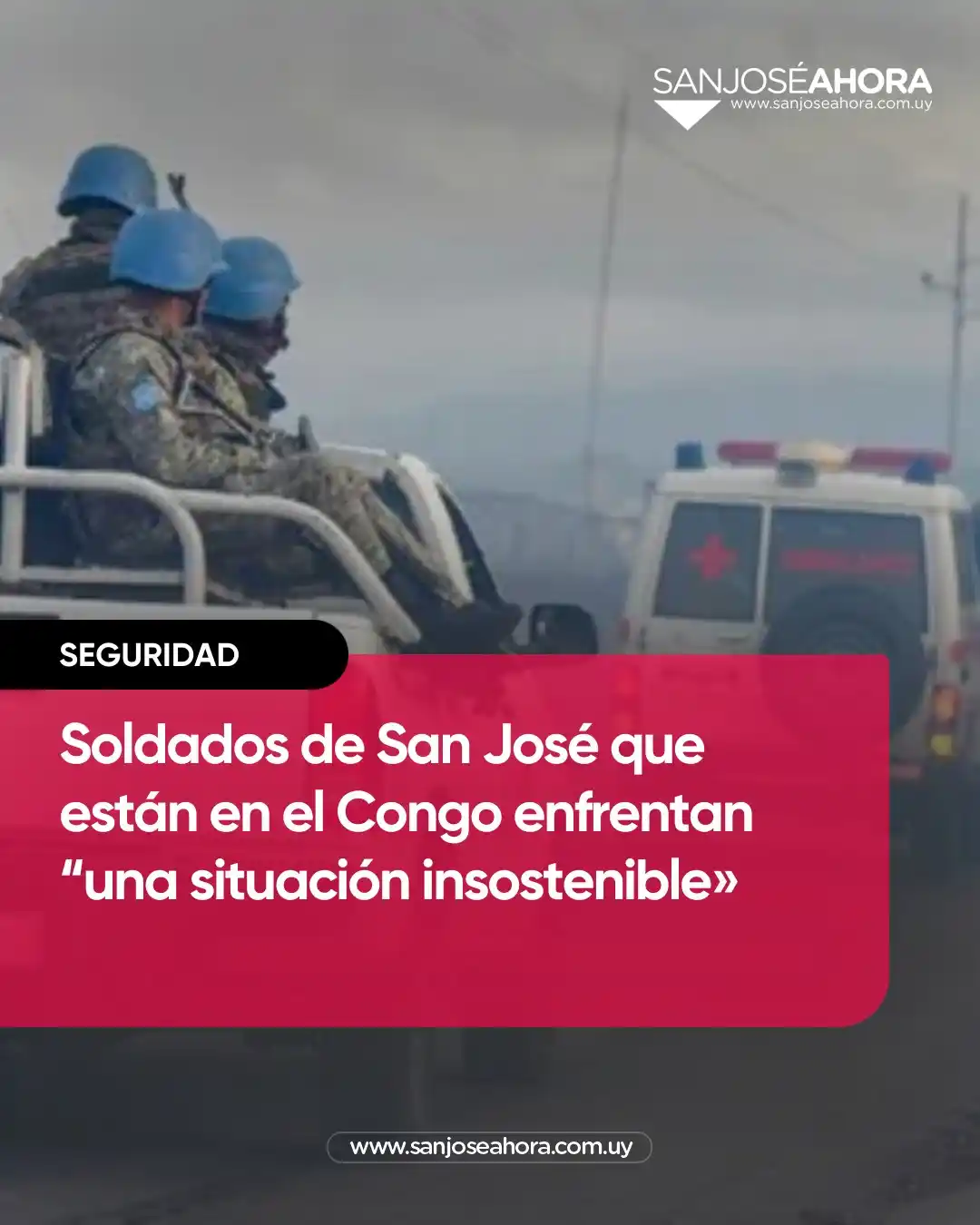 Image from San José Ahora : 🔴 Soldados de San José que están en el Congo enfrentan “una situación...