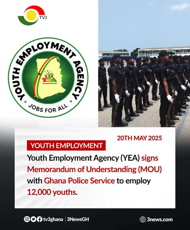 Image from NATIONAL DEMOCRATIC CONGRESS (NDC): The Ghana Police Service and the Youth Employment Agency (YEA) have si...