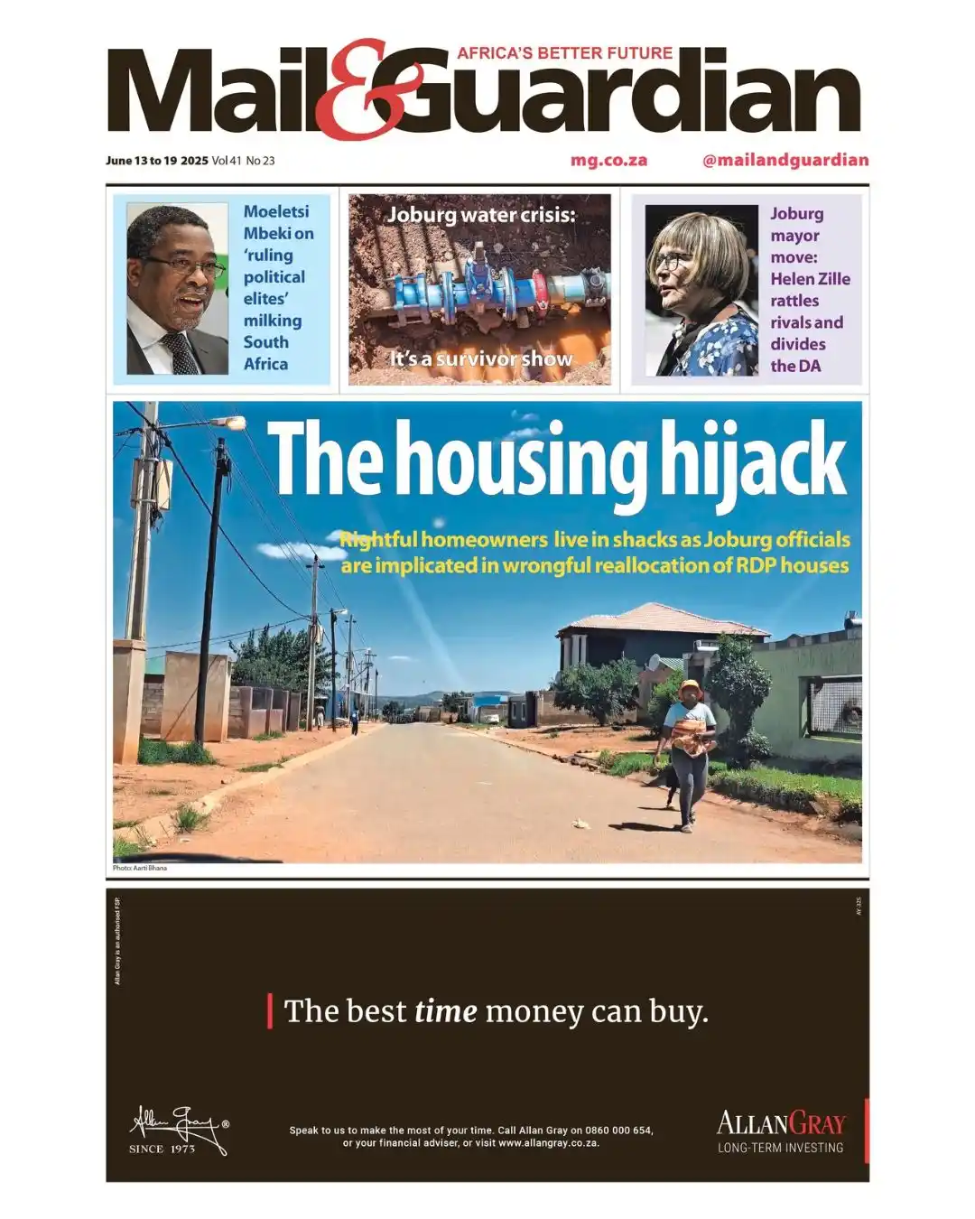 Image from Mail & Guardian: The housing hijack: Rightful homeowners live in shacks as Joburg offic...