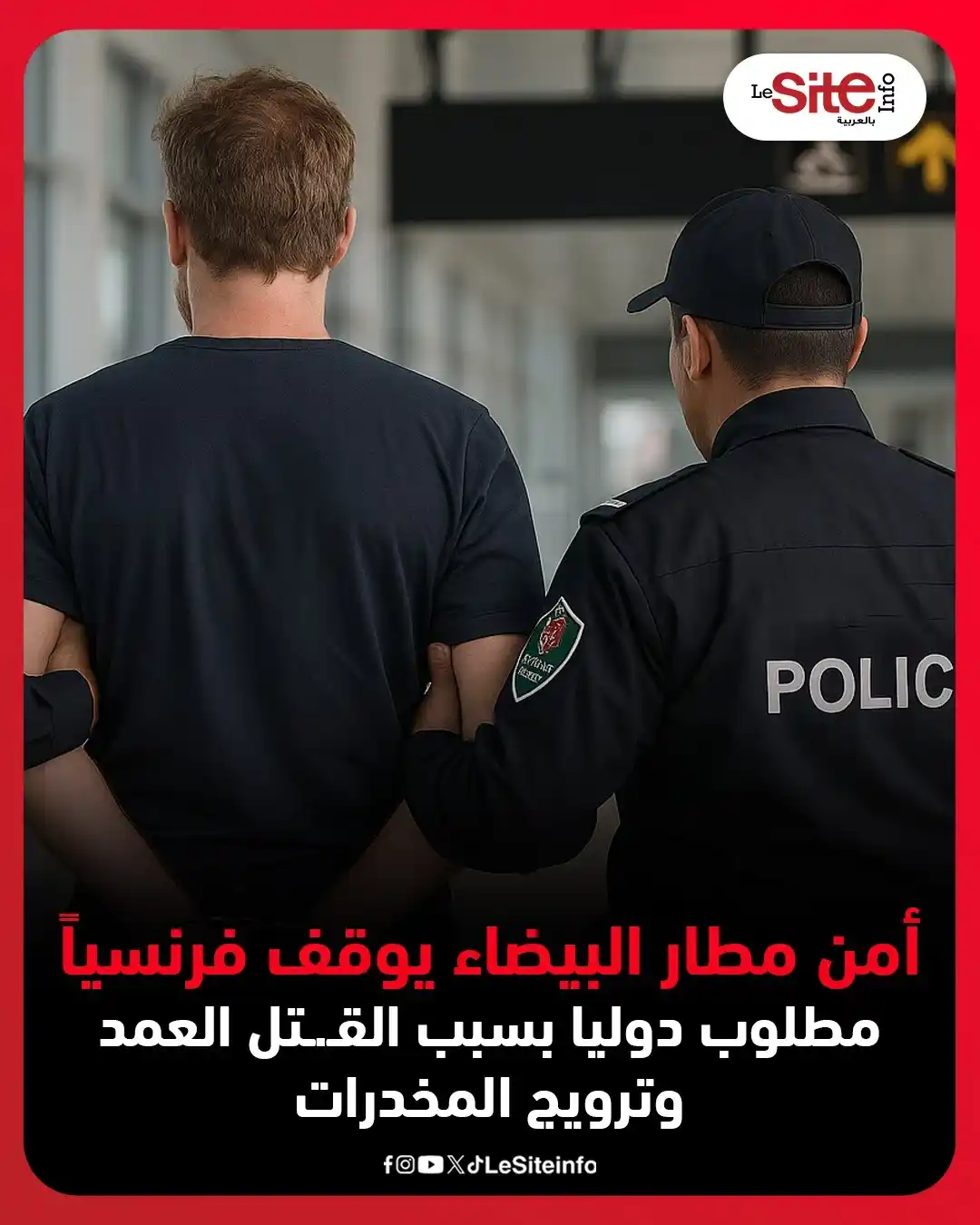 Image from LESITEINFO Arabe - لوسيت أنفو بالعربية: تمكنت عناصر الأمن الوطني بمطار محمد الخامس الدولي بمدينة الدار البيضاء...