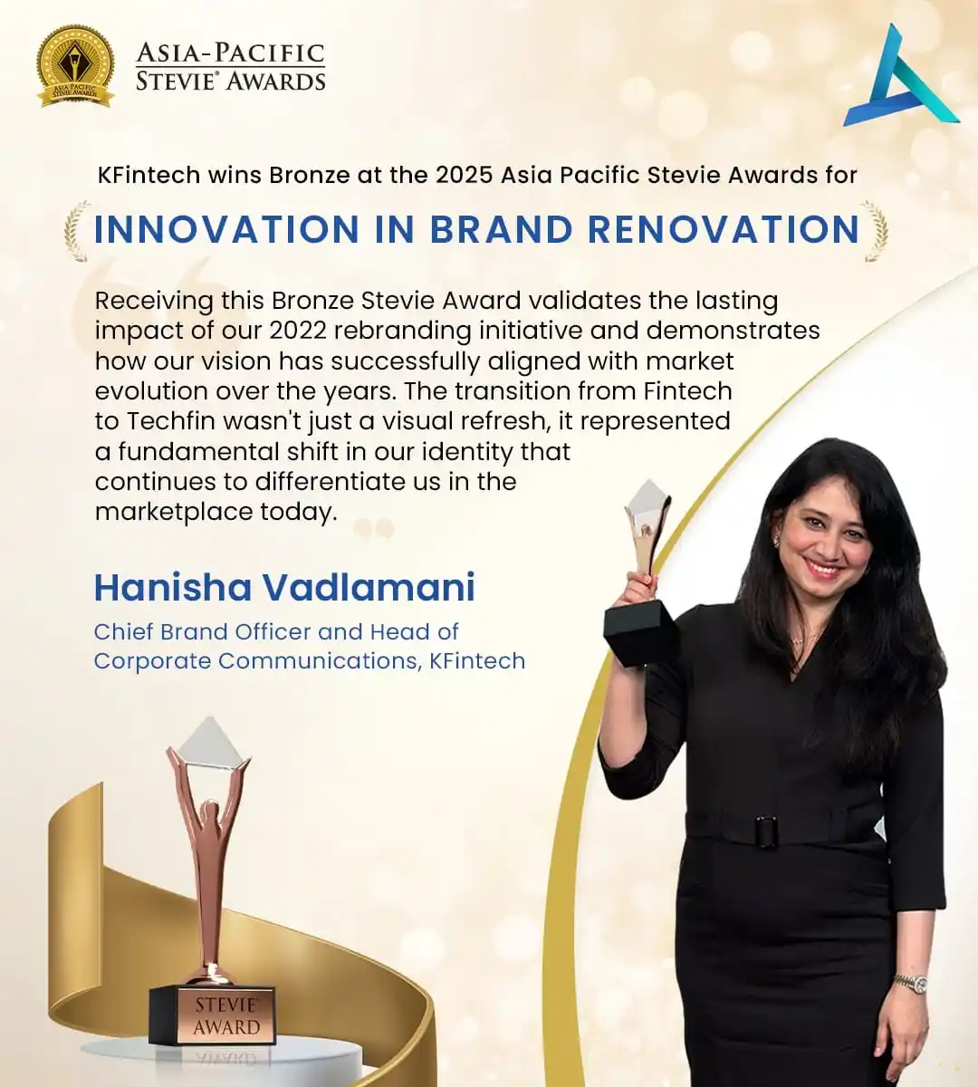 Image from KFintech - MFD Community: Turning transformation into recognition! We have secured our third co...