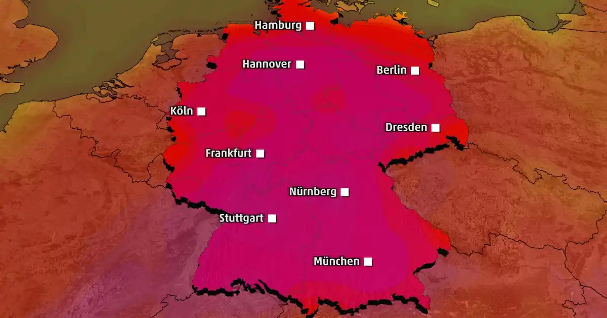 Image from FOCUS online | Wetter Deutschland ☀️⛈️❄️: 😯 *Vorhersage zeigt alarmierende Werte: Extreme Wetter-Prognose für d...