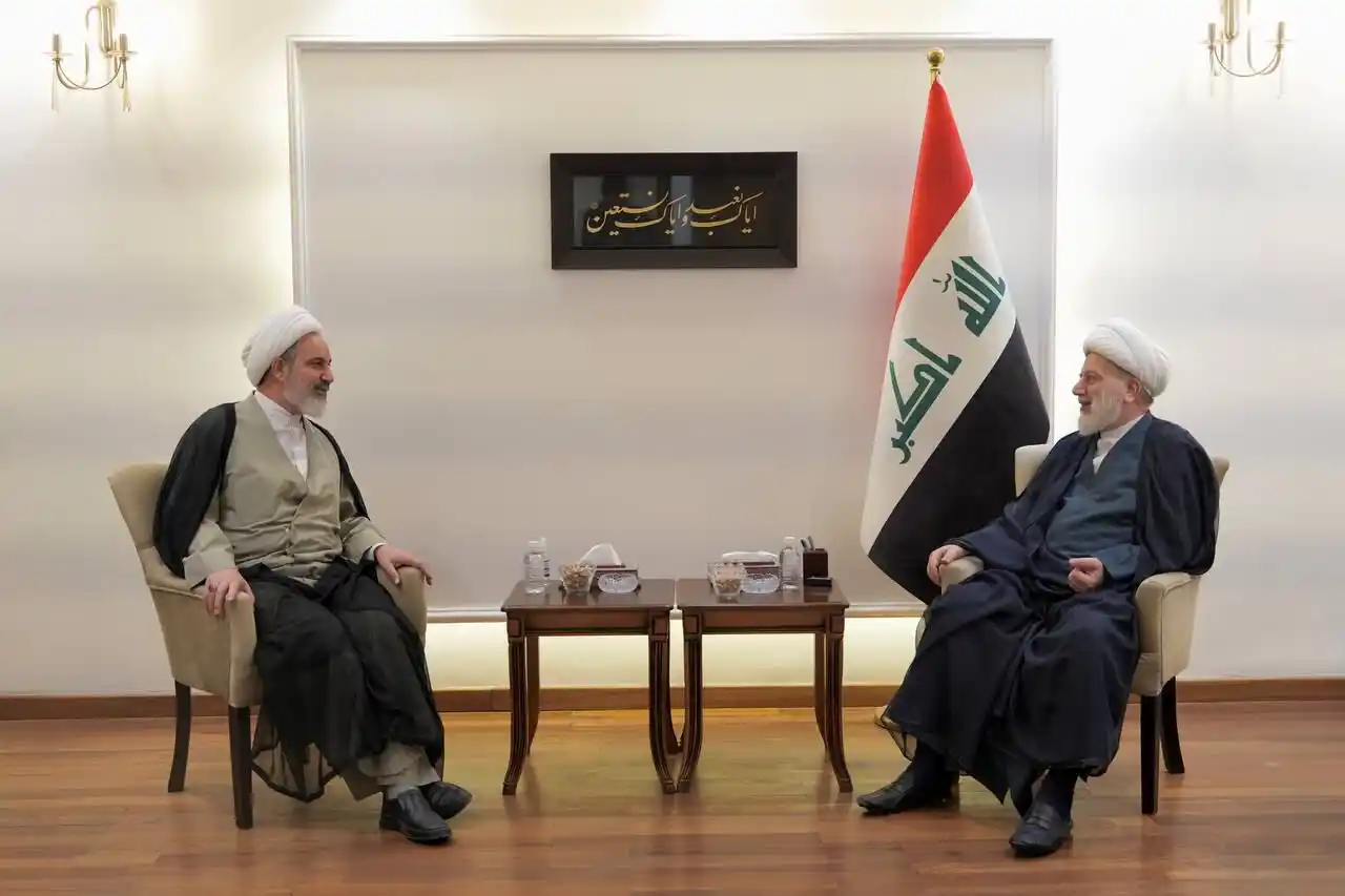Image from همام باقر حمودي: *الشيخ همام حمودي لوفد الهيئة العلمائية لاتباع اهل البيت في سوريا: إست...