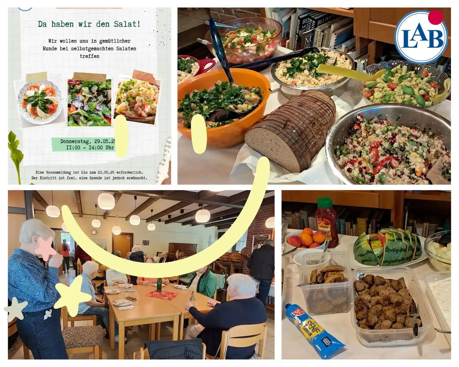 Image from LAB - Lange Aktiv Bleiben e.V.: Am 29.05. hatte der LAB Hamm zu einem wirklich leckeren Salatbrunch ei...