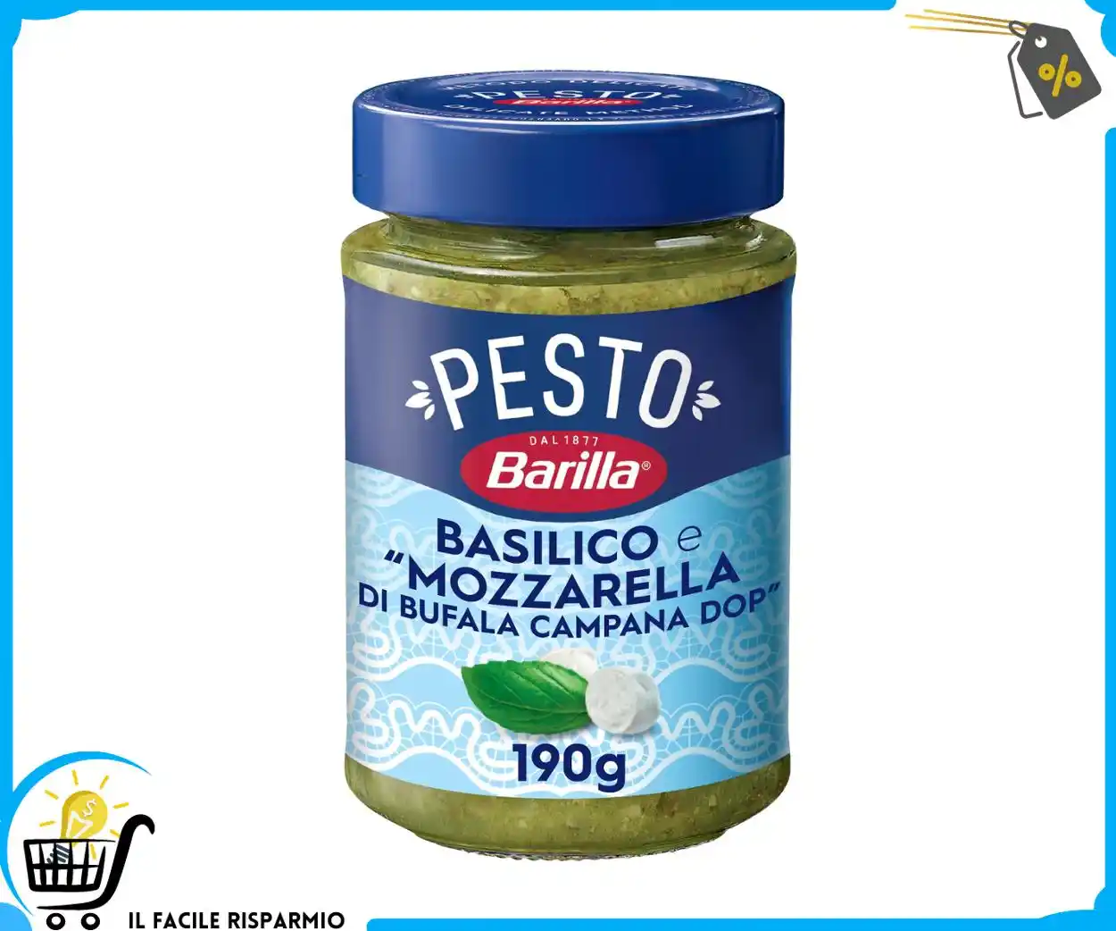 Image from Il Facile Risparmio : 🍽 *Barilla Pesto Basilico e “Mozzarella di Bufala Campana DOP”* 💰 P...