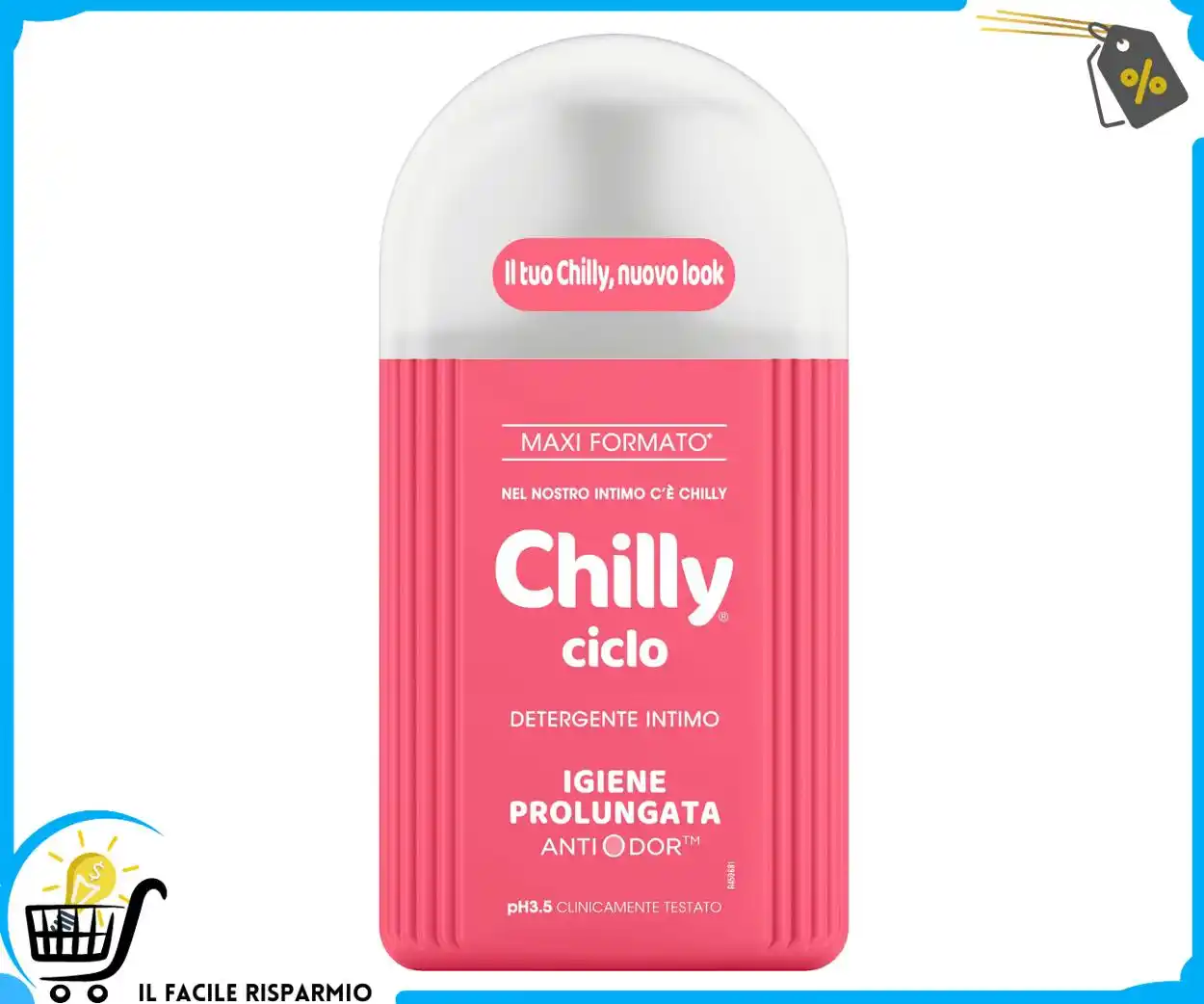 Image from Il Facile Risparmio : 💆🏼 *Chilly, Detergente Intimo Ciclo, Azione di igiene prolungata - 3...