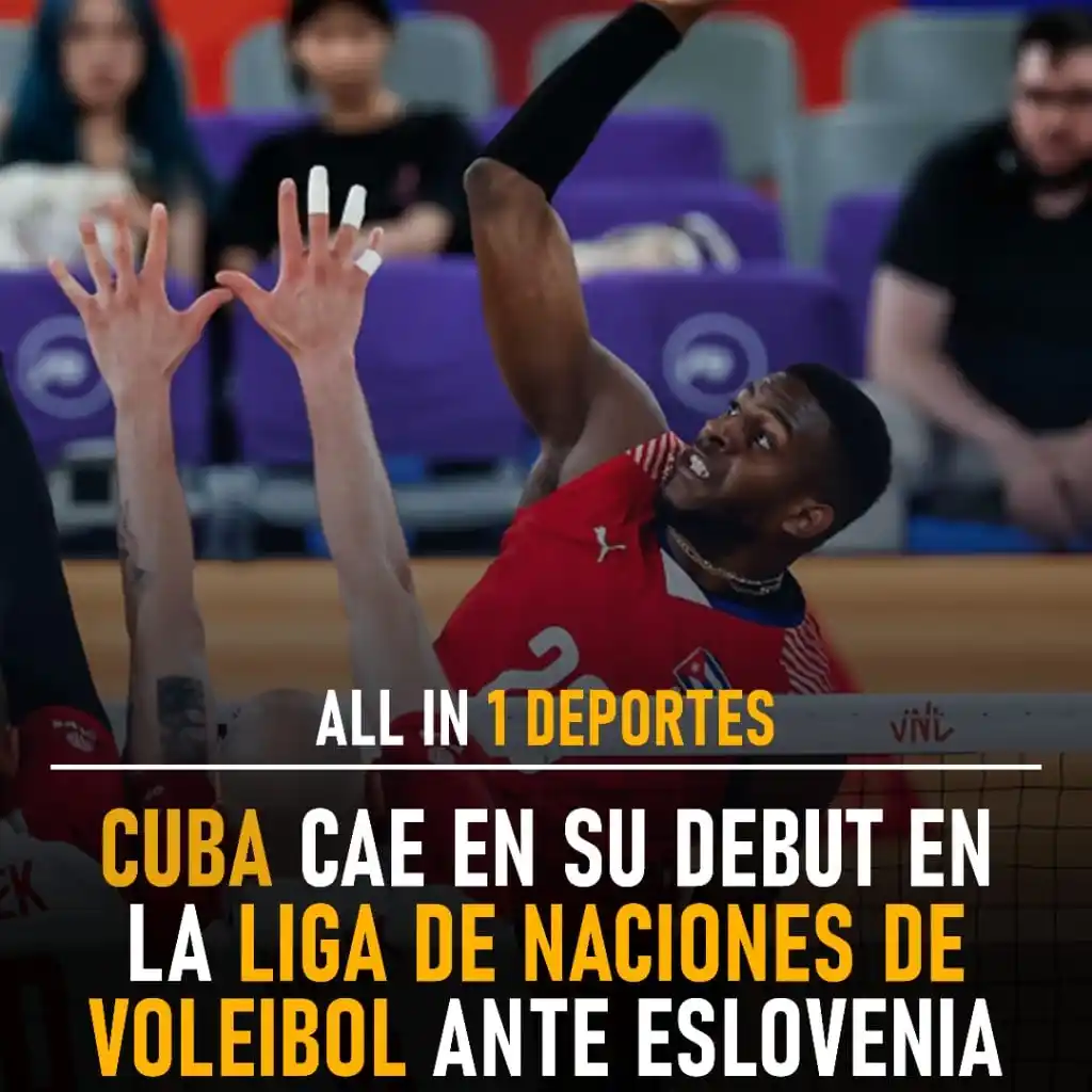 Image from ⚽⚾ DEPORTES 🏀🏐: *🏐 Cuba cae en su debut en la Volleball Nations League Masculina 2025...