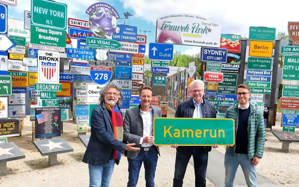 Image from Bayreuther Tagblatt : Der Fernweh-Park in Oberkotzau hat Zuwachs bekommen: „Kamerun“ – ein w...