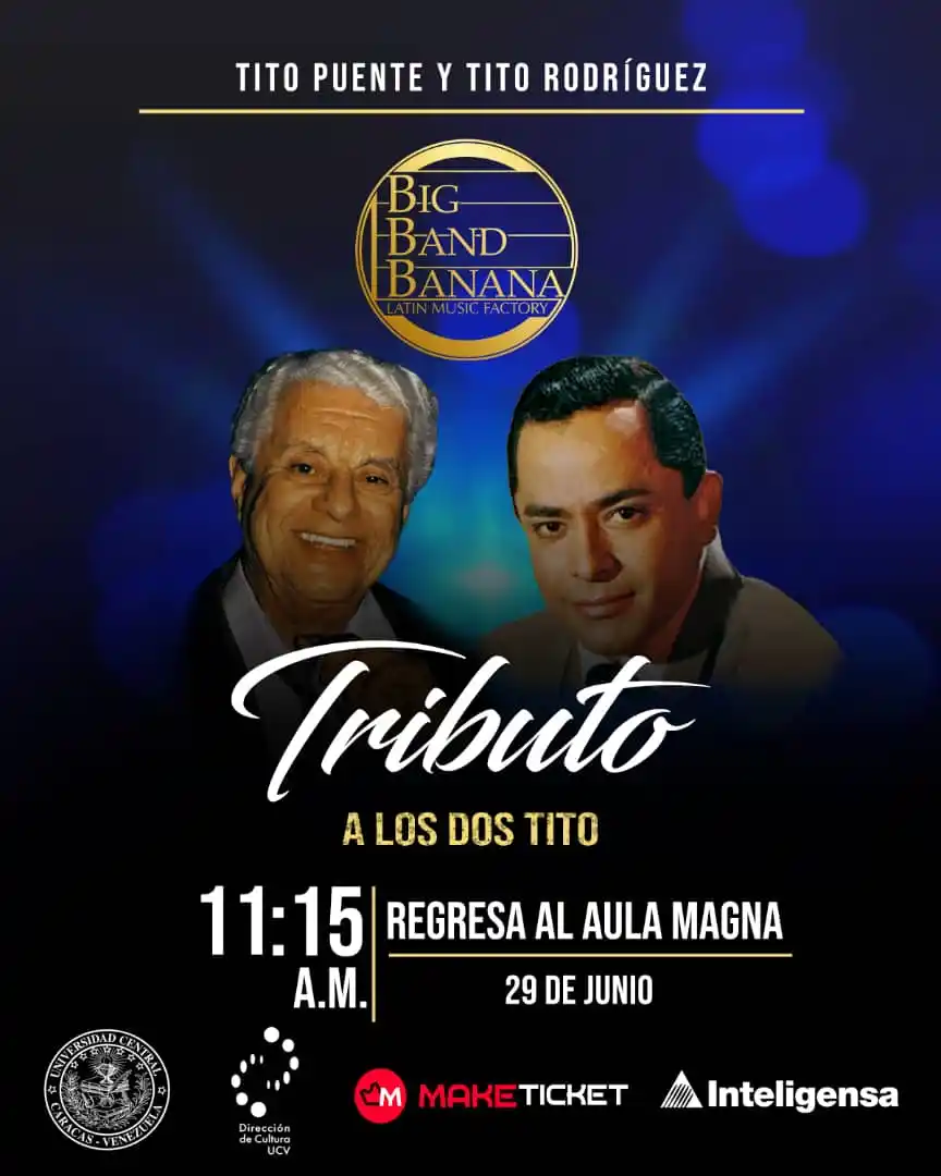 Image from @CulturaUCV: El Tributo a los Dos Tito regresa al Aula Magna UCV La espera ha term...
