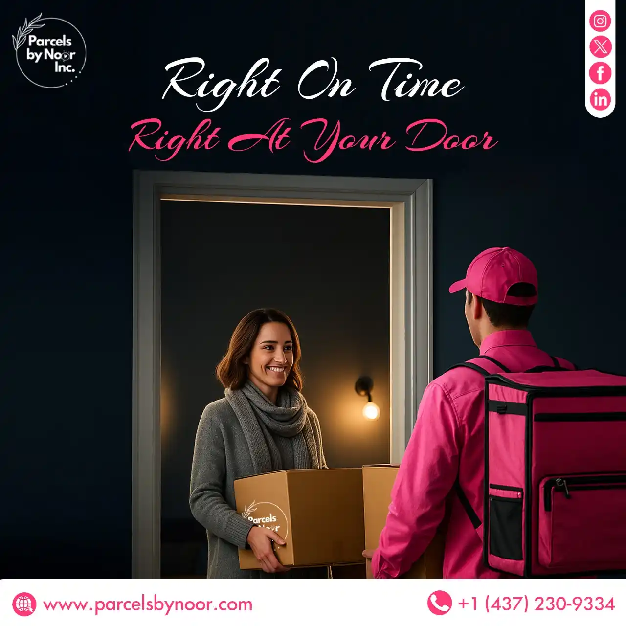 Image from Parcels by Noor Inc.: 📦 Fast, Reliable & On-Time Delivery! Get your packages delivered righ...