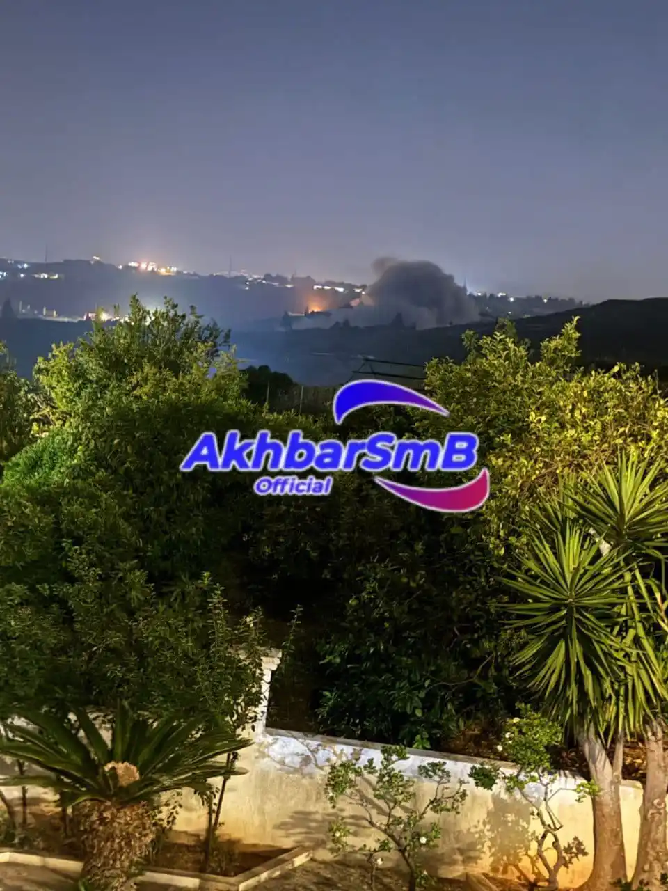 Image from AkhbarSmB Official: غارة تبنا قضاء صيدا...