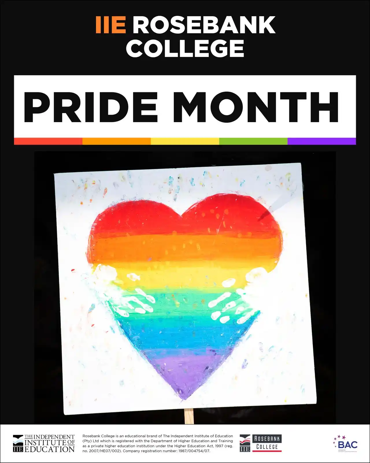 Image from IIE Rosebank College: Happy Pride Month | We are celebrating the strength, resilience, and b...