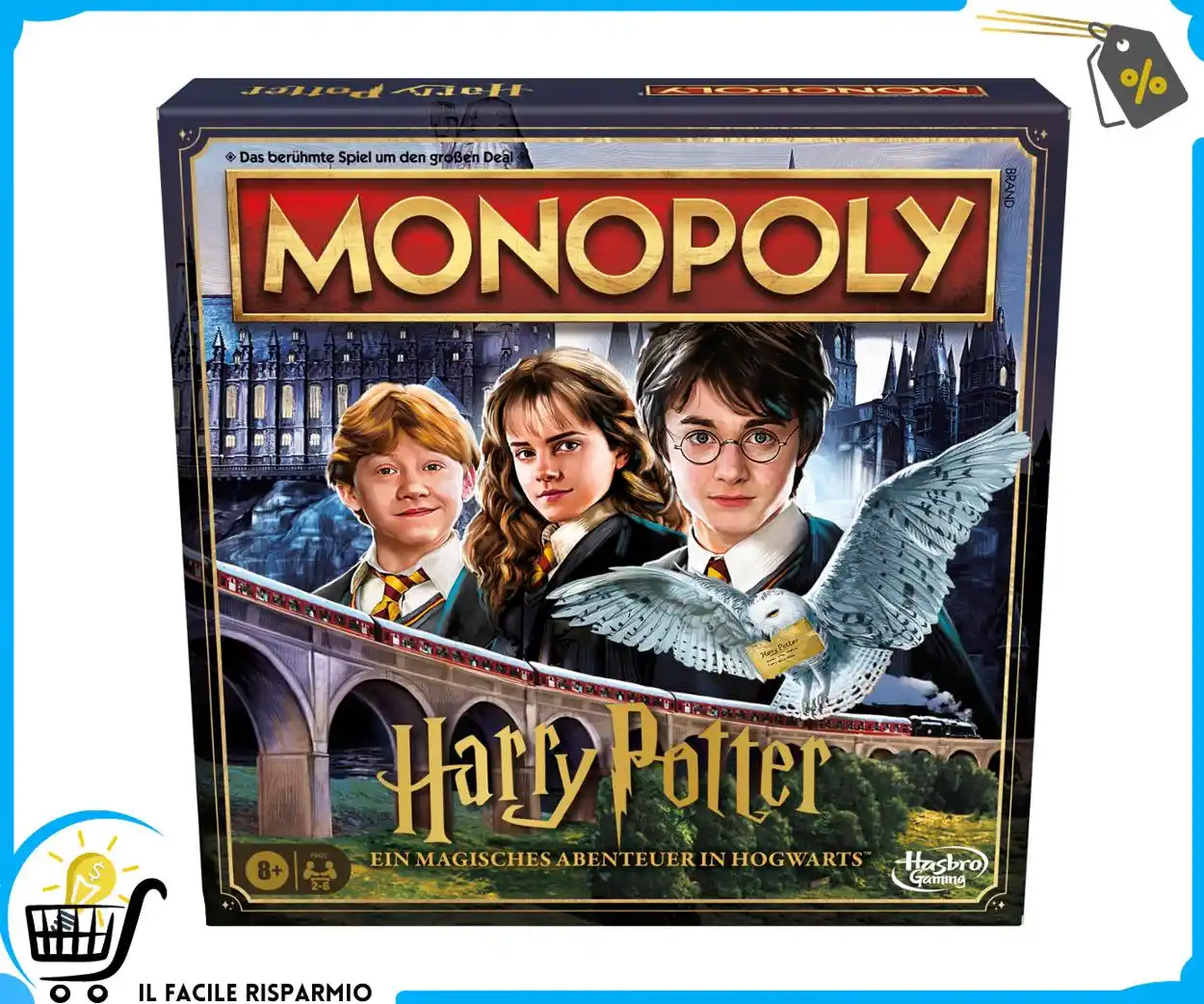 Image from Il Facile Risparmio : 🧸 *Hasbro Gioco Monopoly Harry Potter, il classico gioco da tavolo in...
