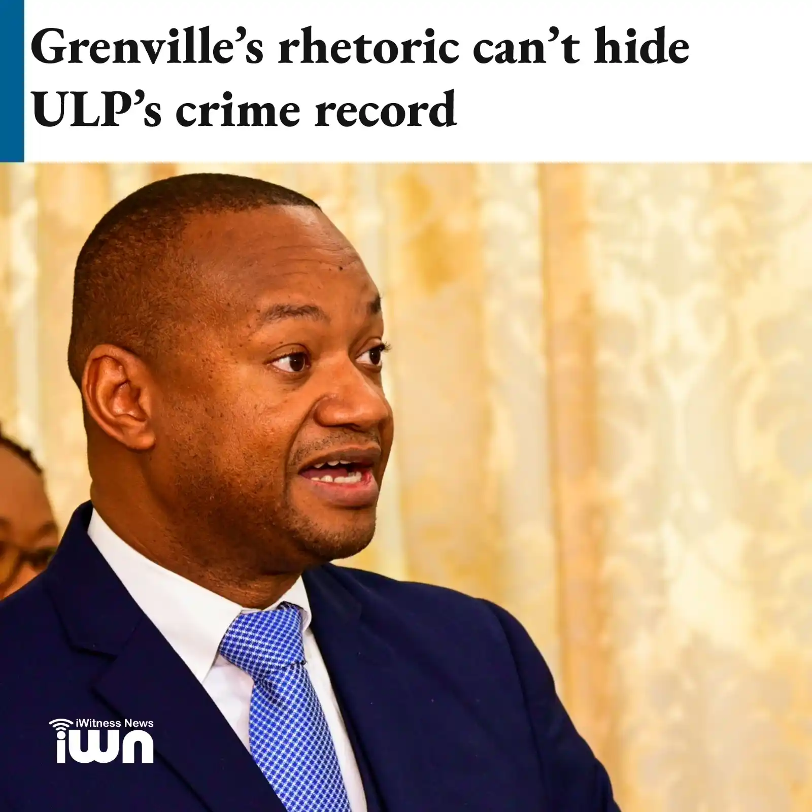 Image from iWitness News: ... he expresses concern over the country's rising homicide rate and o...