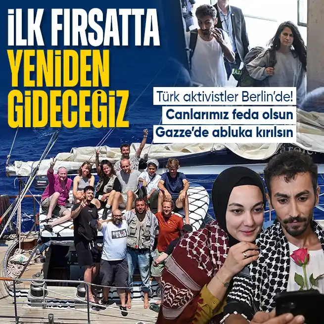Image from Takvim: İLK FIRSATTA YENİDEN GİDECEĞİZ Türk aktivistler Berlin’de: "Canlarımı...