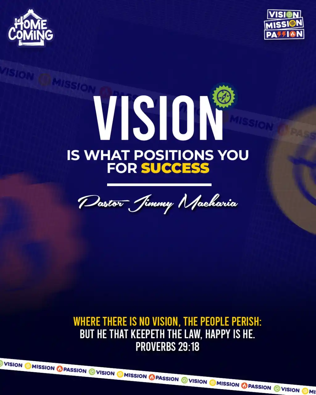 Image from JIMMY MACHARIA OFFICIAL📣: It takes vision to engage in a successful pursuit! What drives you? Do...