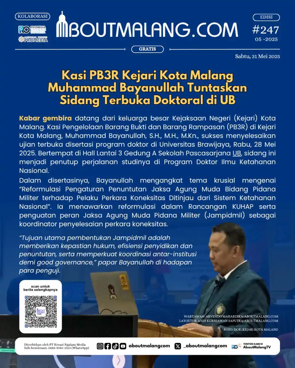 Image from AboutMalang.com News Update: KORAN SIBER AboutMalang.com | EDISI <a class="text-blue-500 hover:unde...