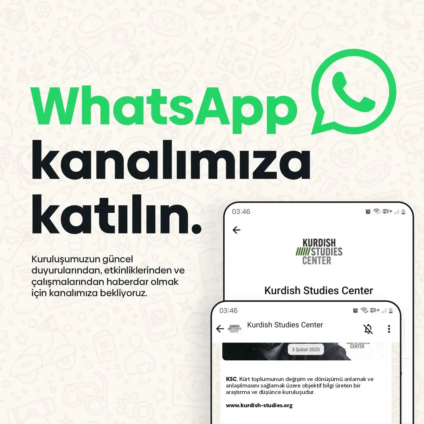 Image from Kürt Çalışmaları Merkezi | Kurdish Studies Center: Kürt Çalışmaları Merkezinden gelişmeleri kaçırmamak için *WhatsApp kan...