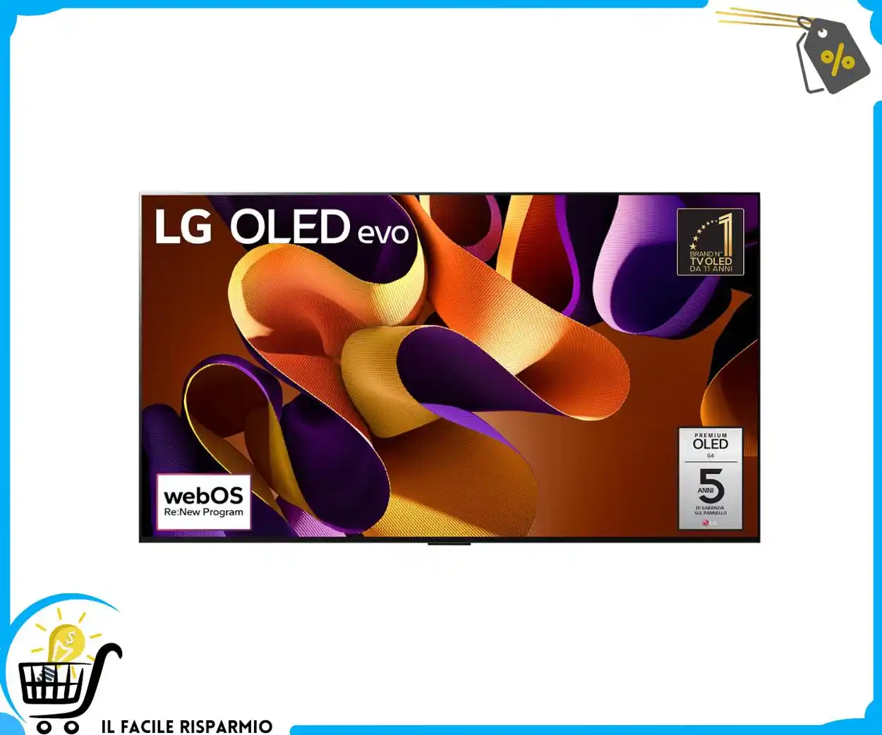 Image from Il Facile Risparmio : ‼️L’AFFARE DEL GIORNO  📺 *LG OLED evo 55'', Serie G4 2024, 4K, Staffa...