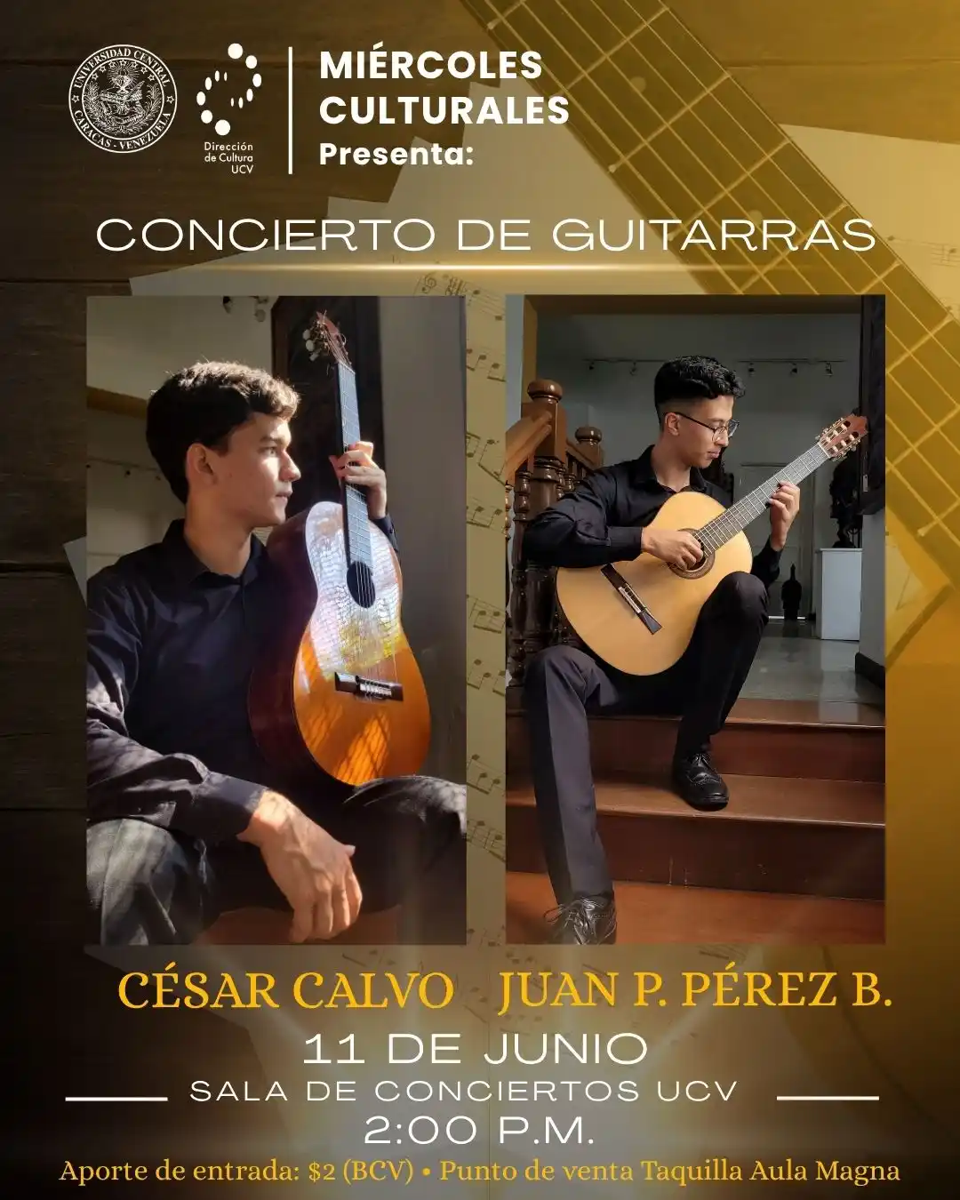 Image from @CulturaUCV: 🎶 La Guitarra a través del tiempo: Un recorrido sonoro 🎼 Queremos o...