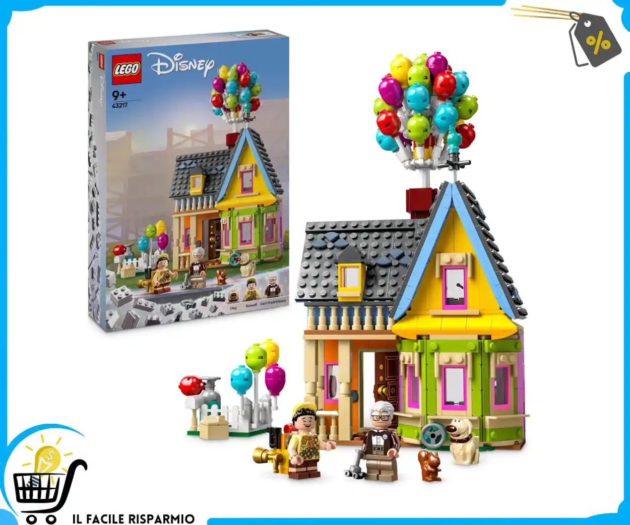 Image from Il Facile Risparmio : 👷 *LEGO Disney e Pixar Casa di “Up”, Modellino da Costruire con Pallo...