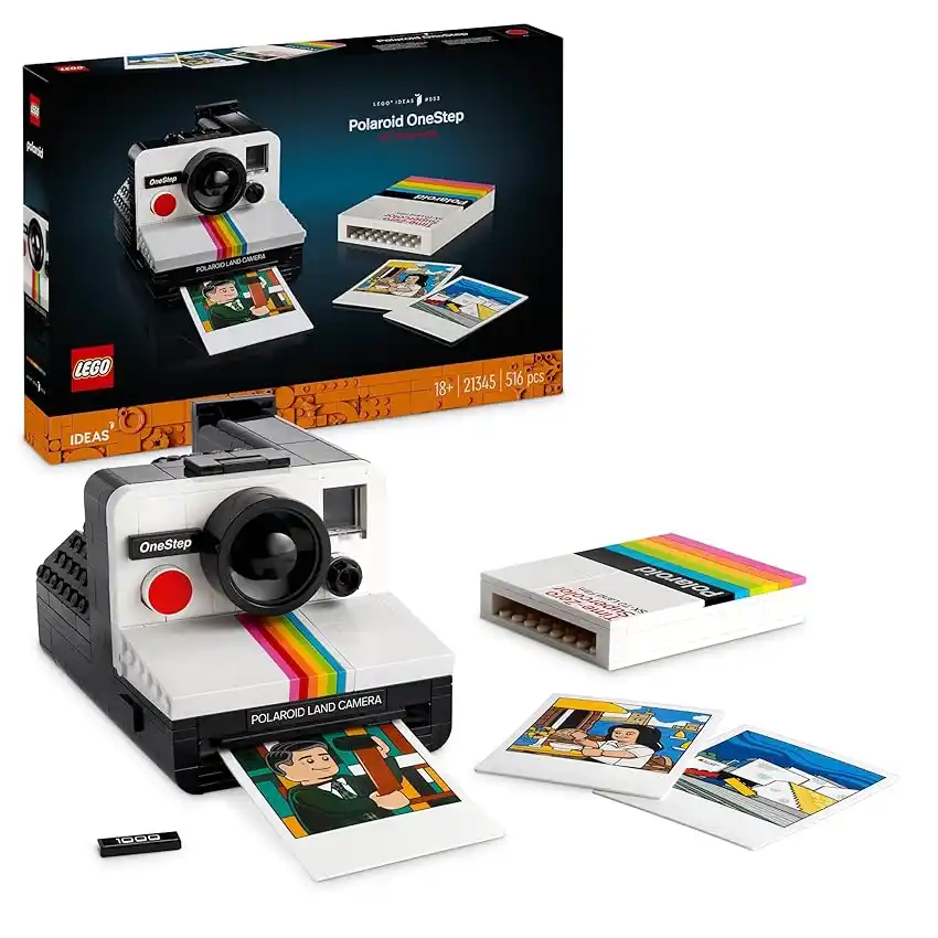 Image from Offerte Toste: 🧩 LEGO Ideas Fotocamera Polaroid OneStep SX-70 Kit Vintage di Costruz...