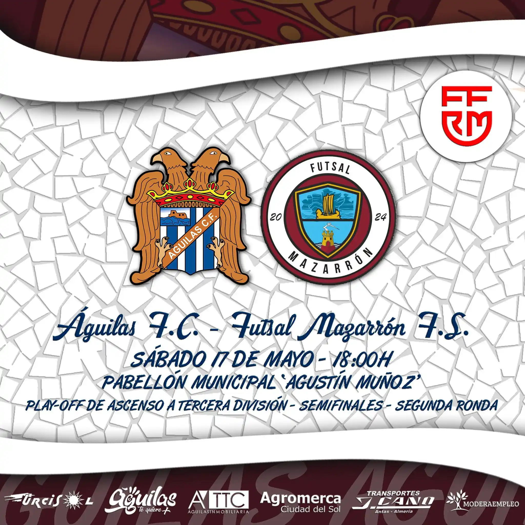 Image from Águilas Fútbol Club: | 𝗠𝗔𝗧𝗖𝗛𝗗𝗔𝗬 | 𝘍𝘜𝘛𝘚𝘈𝘓 ⏰ 18:00h 🏟 Pabellón municipal 'Agu...