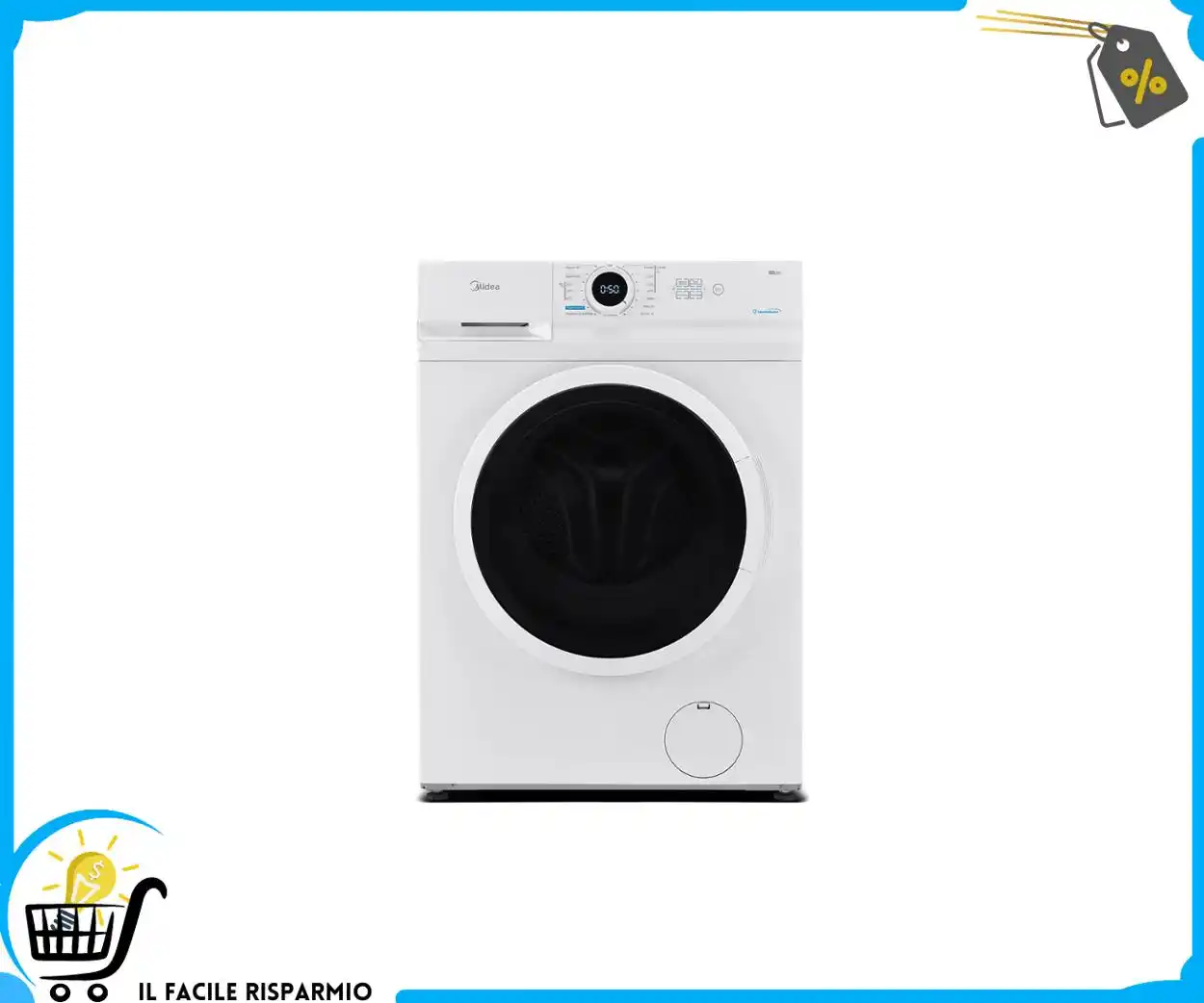 Image from Il Facile Risparmio : 🔌 *Midea Lavatrice a Carica Frontale, 7 kg, 40cm di profondità Slim D...