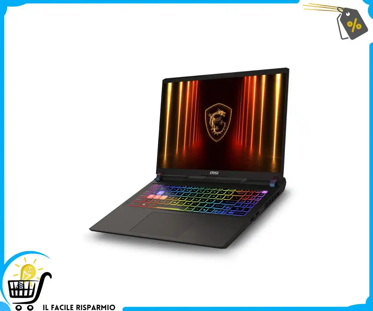 Image from Il Facile Risparmio : 💻 *MSI Vector 16 HX AI, Notebook Gaming, 16" QHD+ 240Hz, Intel CoreUl...