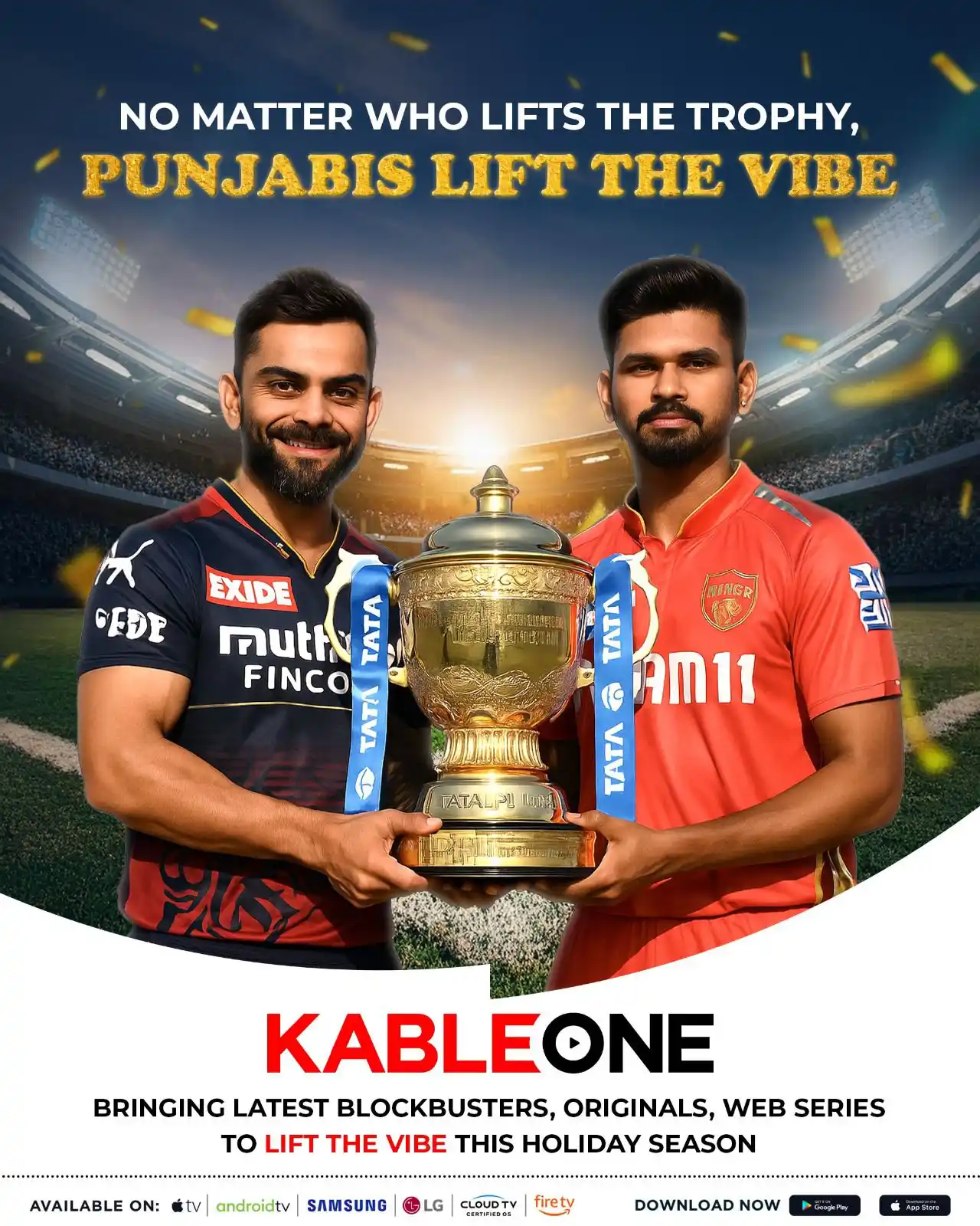Image from Kableone: No matter who lifts the trophy, Punjabi Lift the Vibe💪🏻 <a class="t...