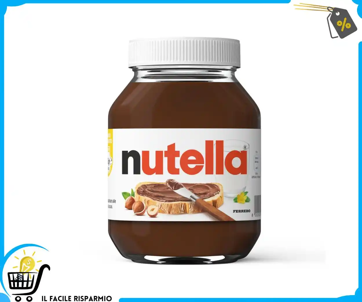 Image from Il Facile Risparmio : 🍽 *Nutella - Crema Spalmabile alle Nocciole e Cacao, 950 gr* 💰 Prez...