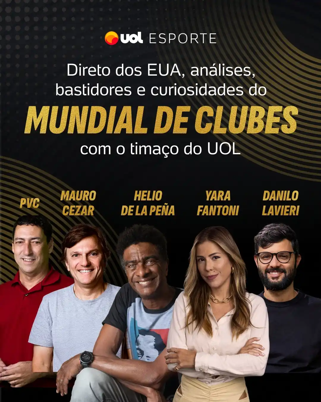 Image from UOL | Messi, Cristiano Ronaldo, Mbappé e cia: 🌎⚽ *O Mundial de Clubes 2025 vem aí... E o UOL tá como?*  👊 *Com os ...