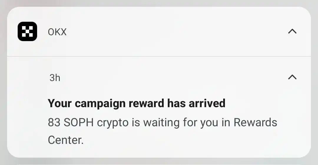 Image from Hania Online Earning: OKX Soph Campaign Offer Rewad Received 4.2 Usdt profit Done Check y...
